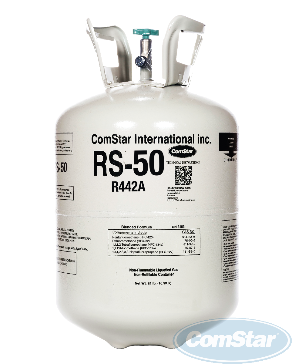 RS-50 (R442a) Refrigerant, R404a & R507 Replacement, 25 Pounds