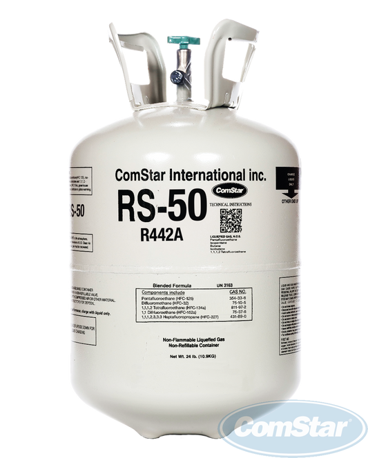 RS-50 (R442a) Refrigerant, R404a & R507 Replacement, 25 Pounds